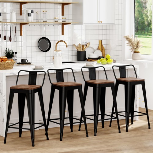 Metal bar stools - metal, set